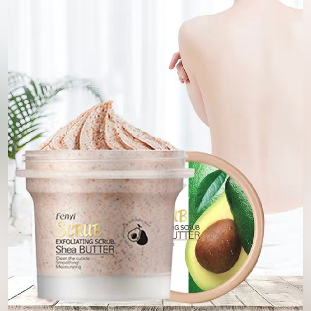 Shea Butter Body Scrub Deep Cleansing Exfoliating Scrub Refine Pores Slough Off